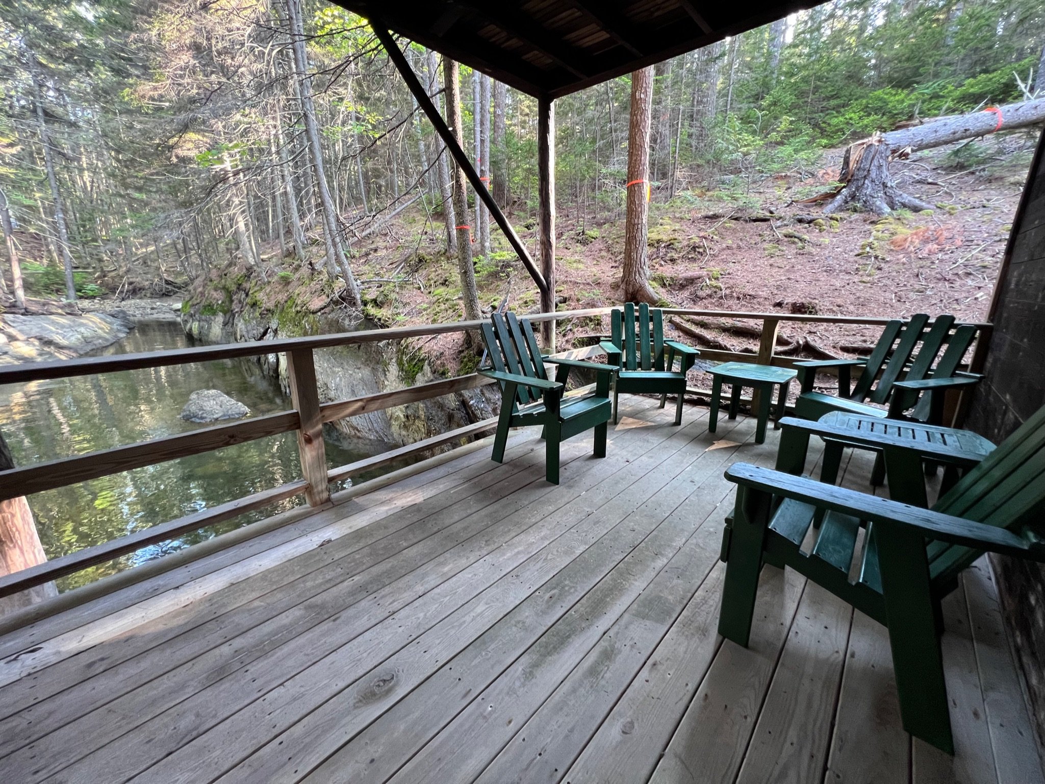 Back deck on the lower level