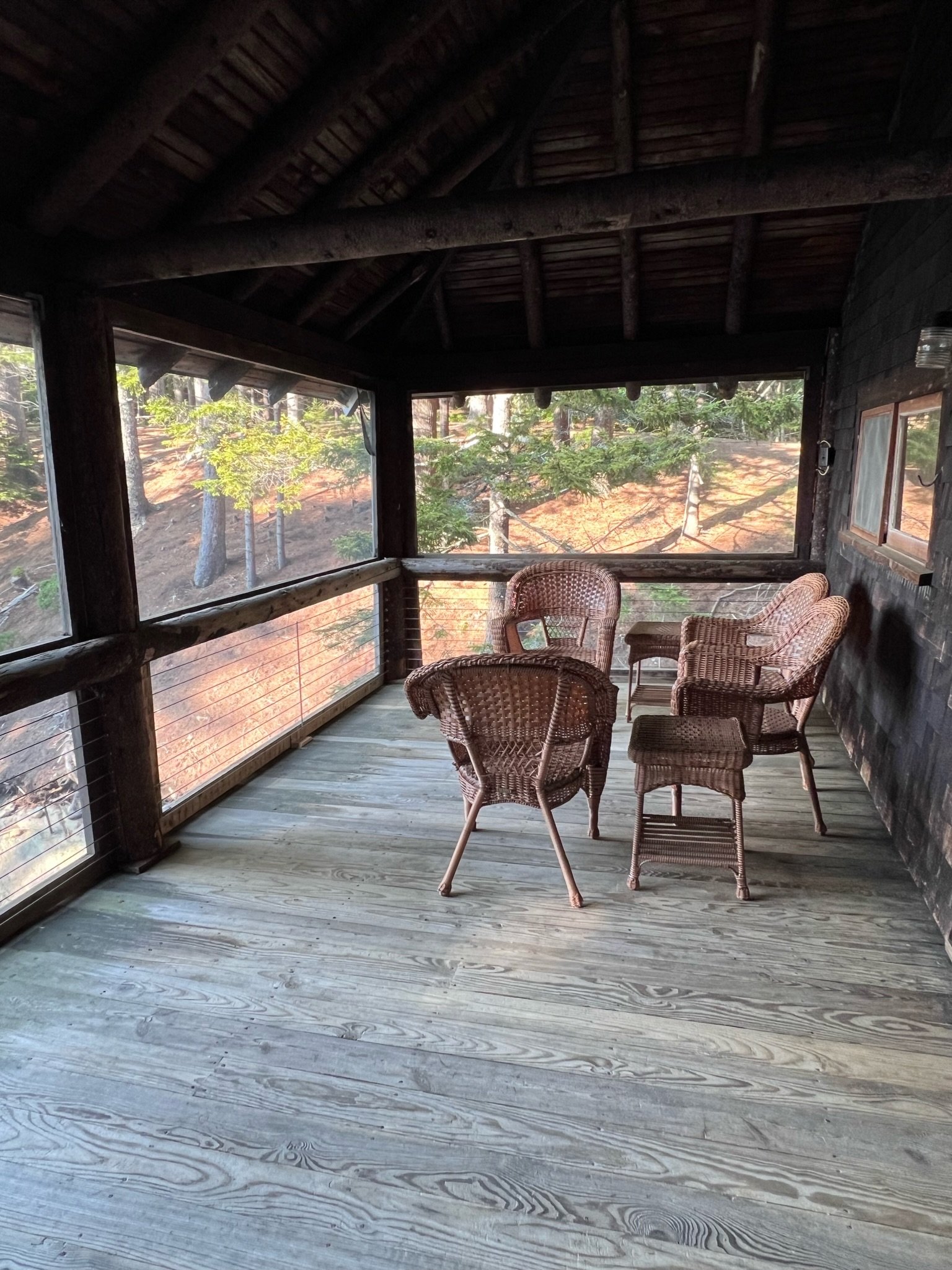 The front porch of the Boathouse